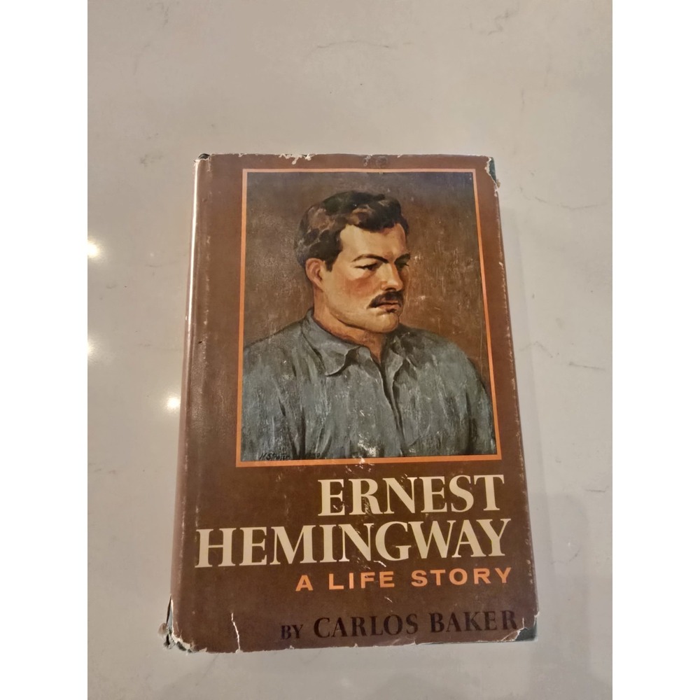 Ernest Hemingway: A Life Story by Carlos Baker (1969, Book Club Edition HCDJ)